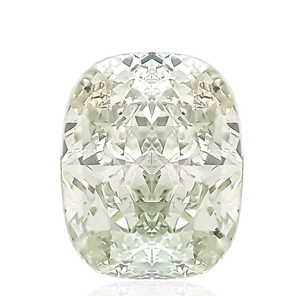 クッション 天然グリーンダイヤモンド 1.03ct Fancy Intense Yellowish Green SI2 ルース
