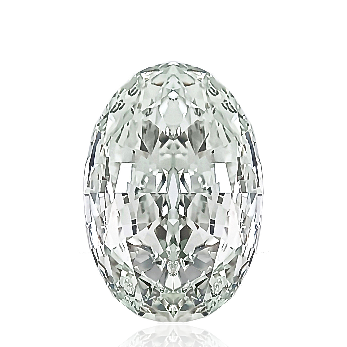 カラーダイヤモンドルース オーバル グリーン 1.09ct 画像