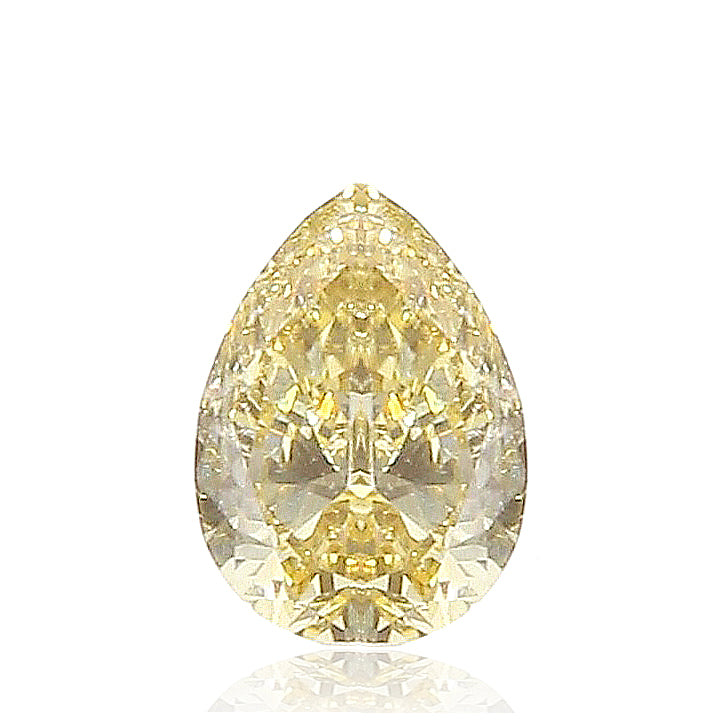 ペア 天然イエローダイヤモンド 0.504ct SI1 Fancy Deep Yellow ルース