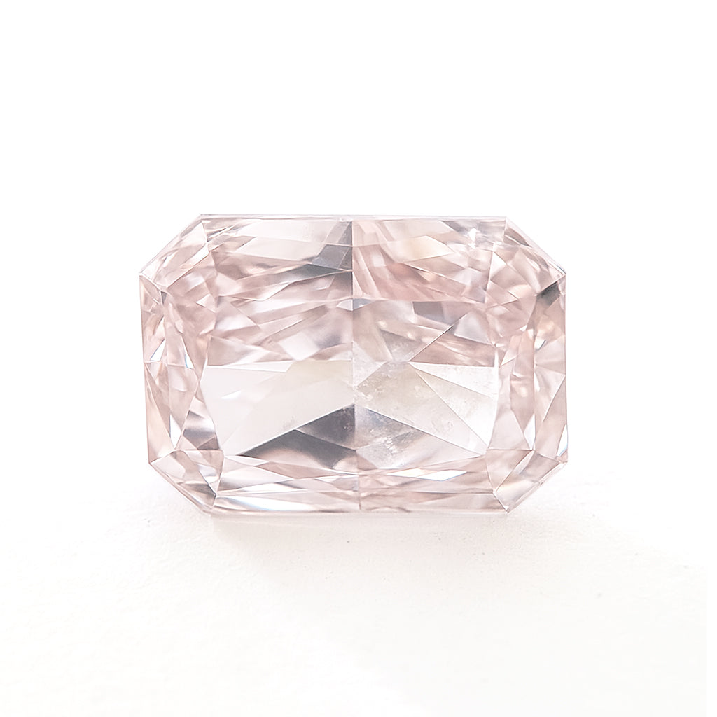 ラディアント 天然ピンクダイヤモンド 0.516ct Light Orangy Pink SI1 ルース