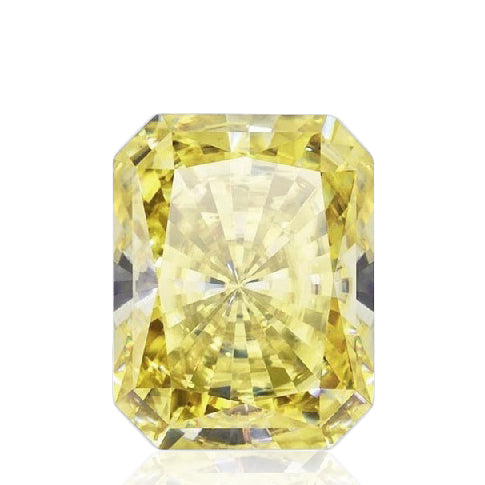 カラーダイヤモンドルース ラディアント イエロー SI1 0.79ct 画像