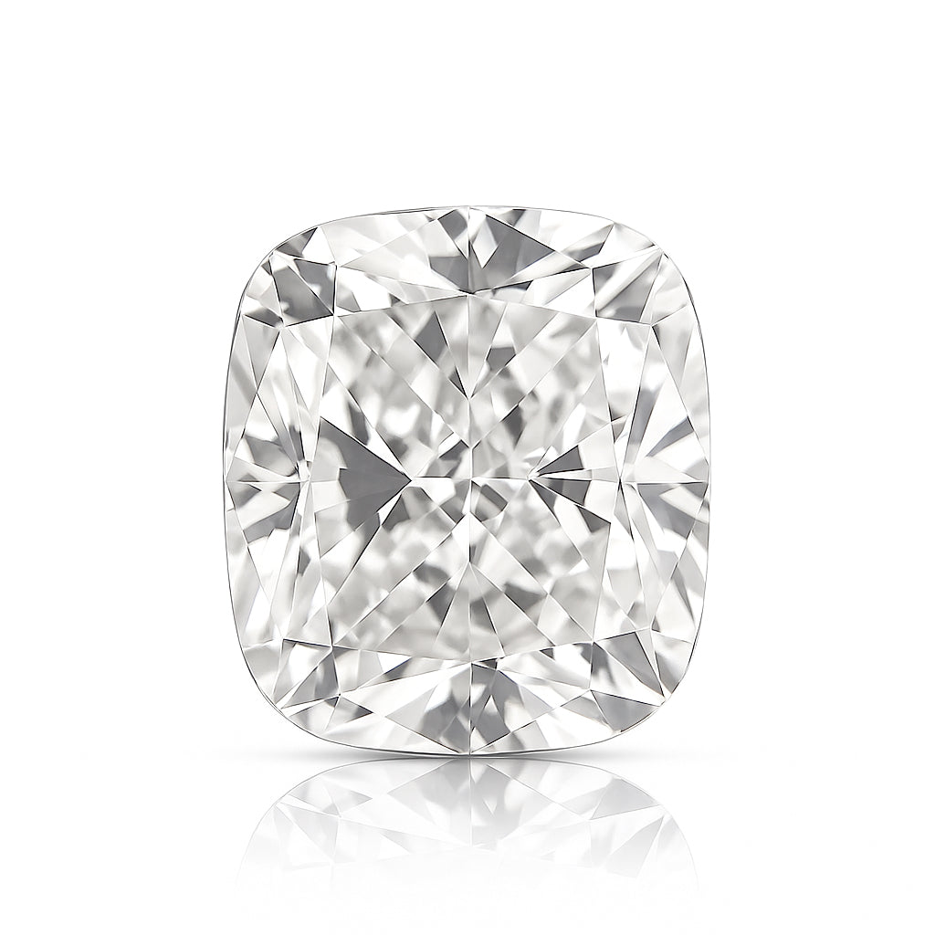 クッション 天然ダイヤモンド 0.62ct 無色E VVS1 ルース