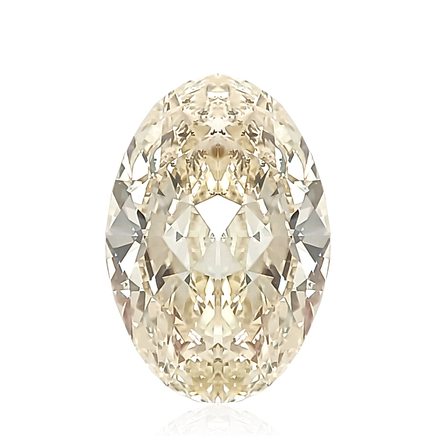 ダイヤモンドルース オーバル ベリーライトイエロー SI1 3.011ct 画像