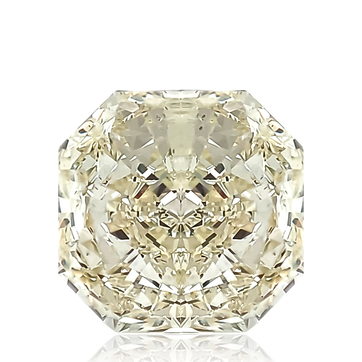 ダイヤモンドルース ラディアント フェイントイエロー SI2 3.195ct 画像
