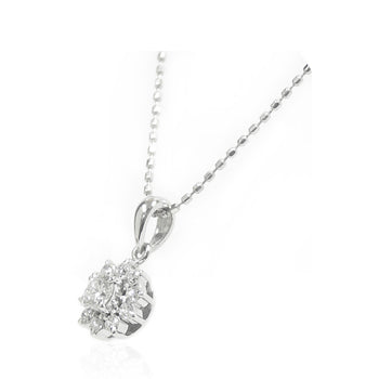 ダイヤモンドネックレスハート形状ラウンド 0.29ct PT850/900横画像