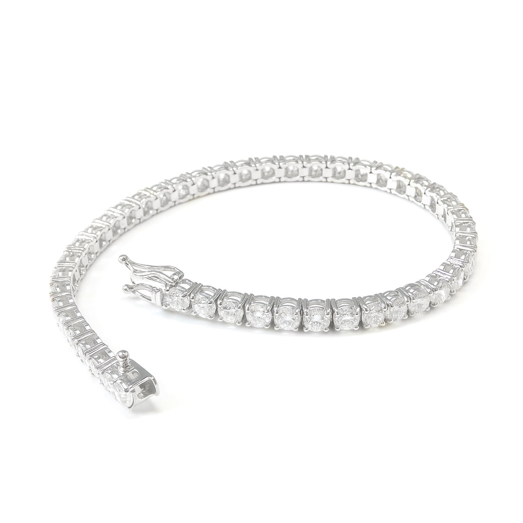 18K ダイヤモンドテニスブレスレット 18センチ - 8.5ct