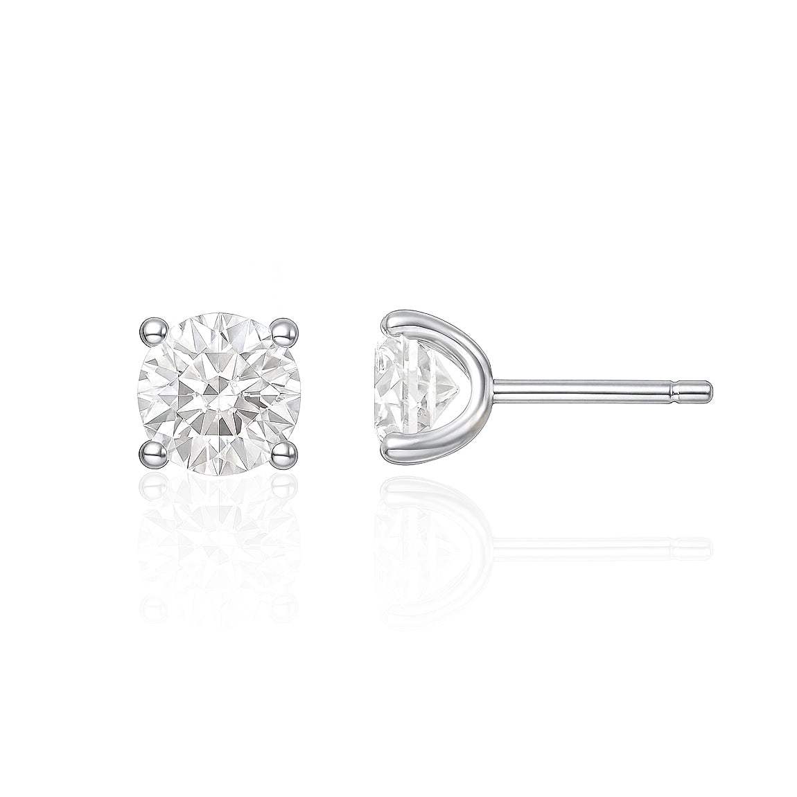 天然ダイヤモンドリング ほぼ無色 ラウンド VVS1/VVS2 1.408ct 画像