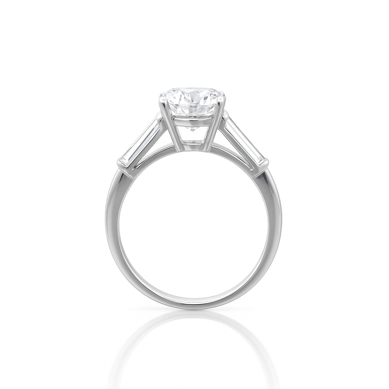 天然ダイヤモンドリング 無色 ペア - 2.214ct 横画像