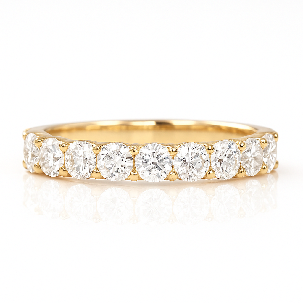 天然ダイヤモンドリング Mushoku 1.61ct Round 画像