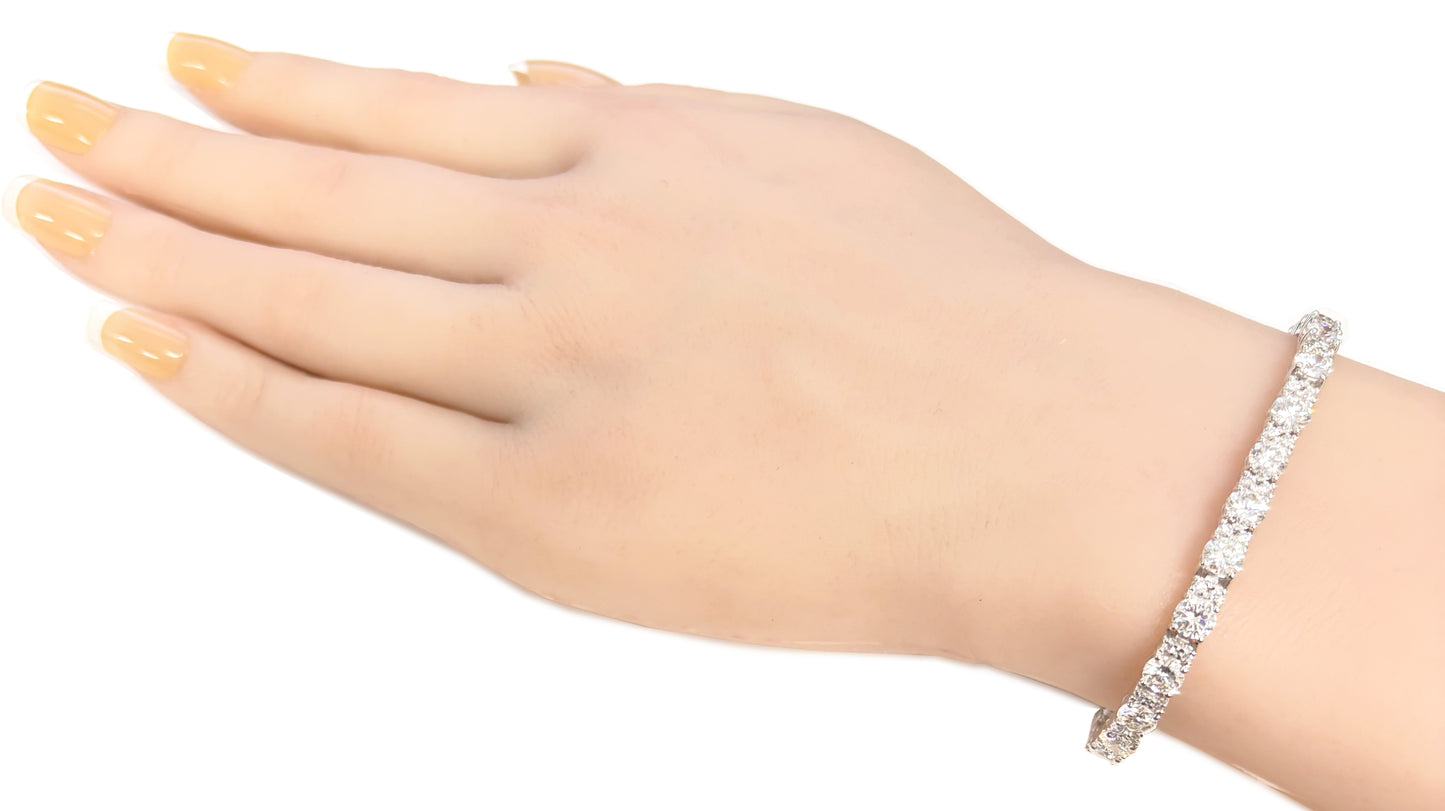Natural Diamond Tennis Bracelet - 9.625ct