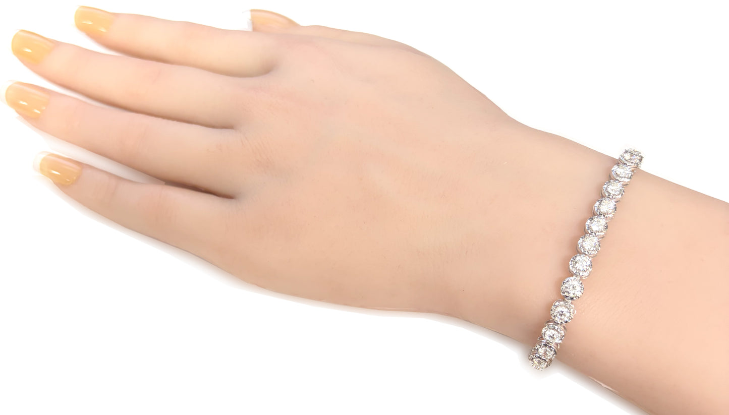 Natural Diamond Tennis Bracelet - 4.68ct