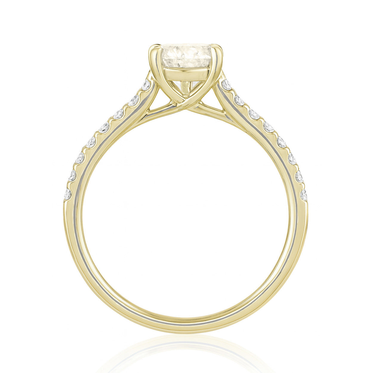 18K Pear-cut Near Colorless Diamond Ring - 1.146ct