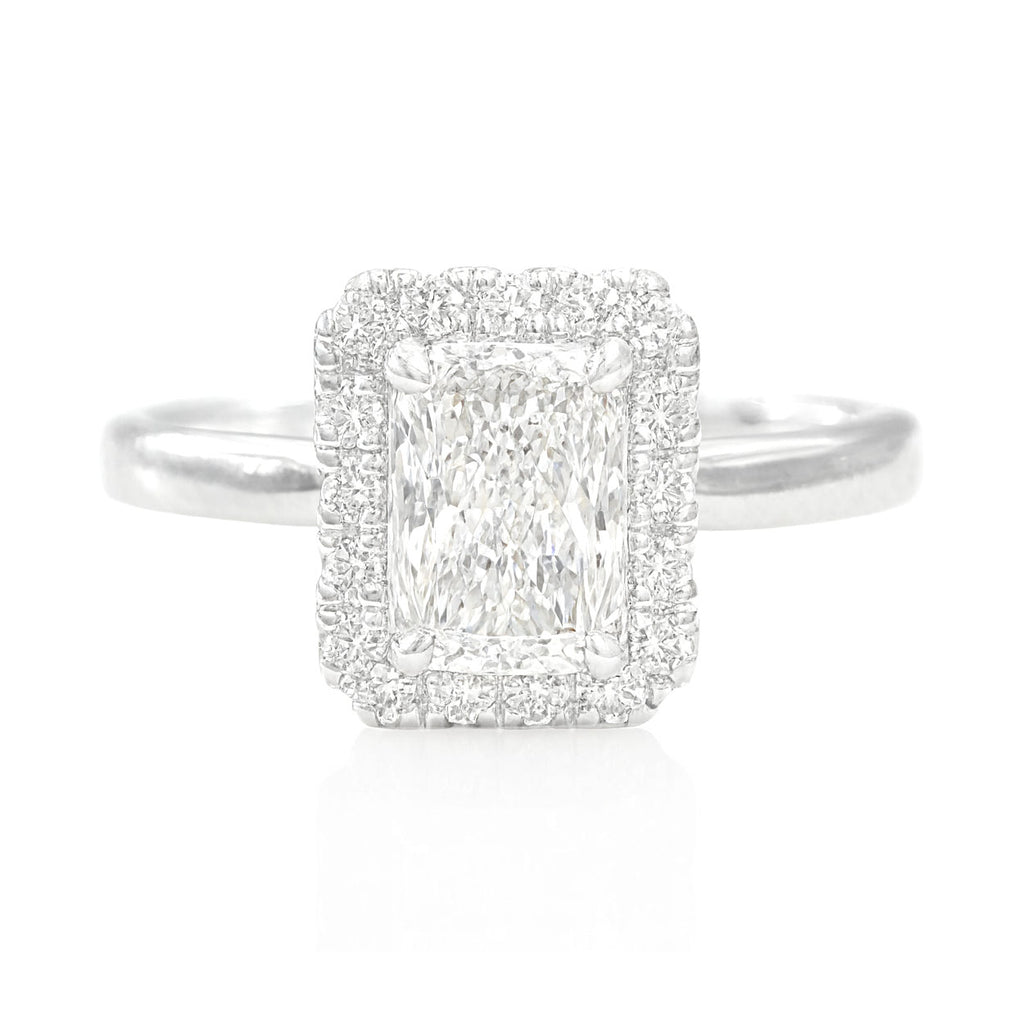 Radiant-cut Colorlss Diamond Ring - 0.711ct