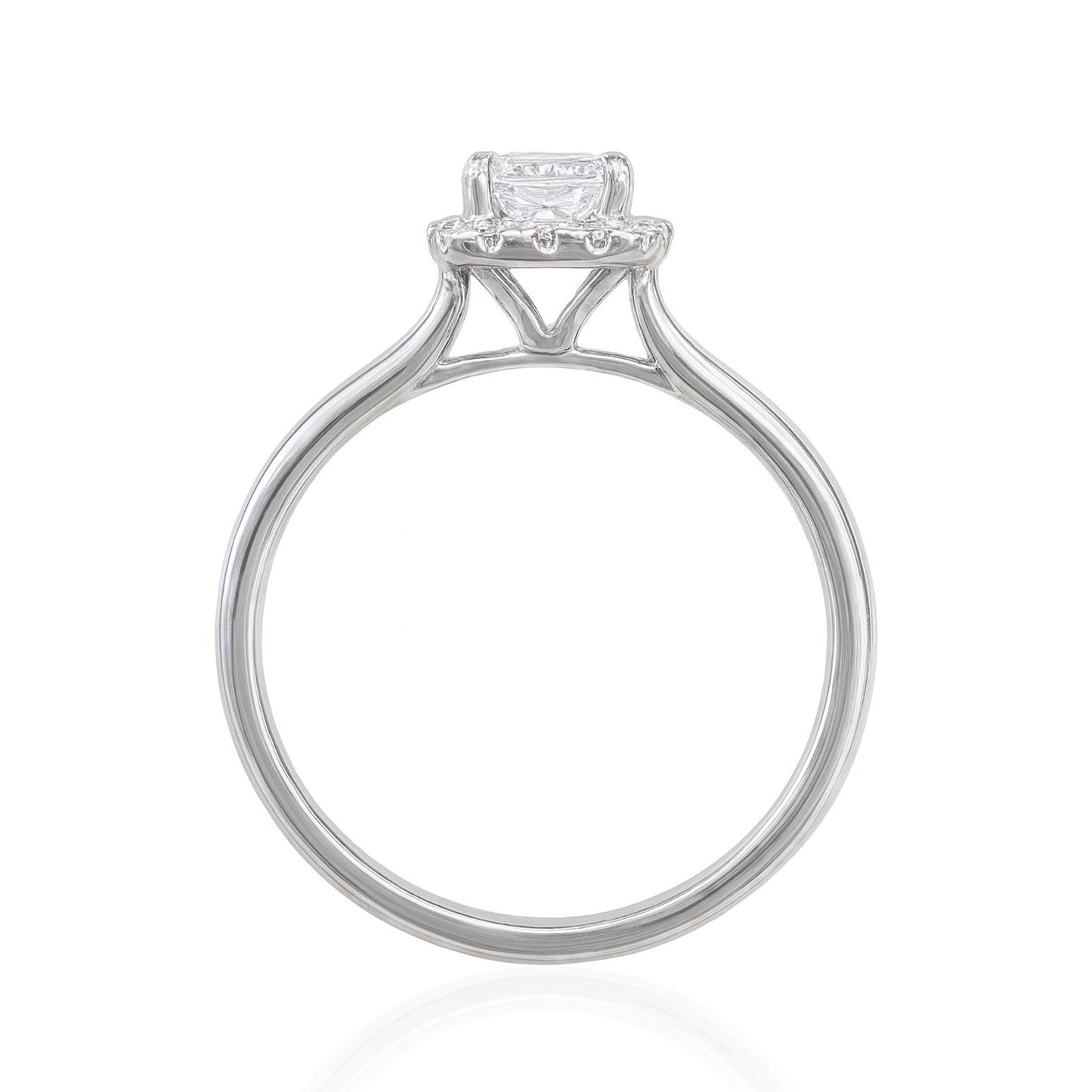 Radiant-cut Colorlss Diamond Ring - 0.711ct