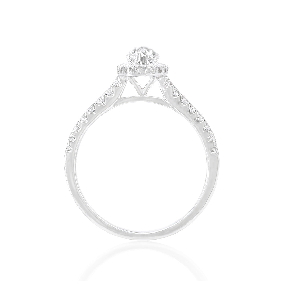 18K Marquise Colorless Diamond Ring - 1.25ct
