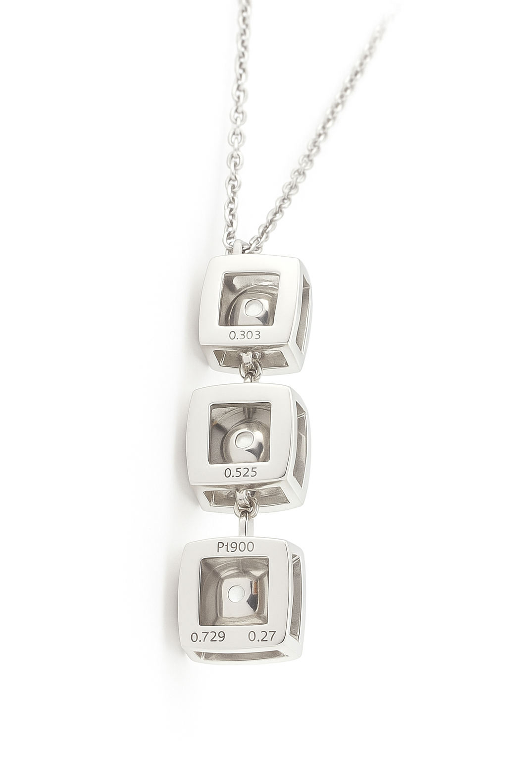 Green Diamond Necklace Ura Cushion 3色 ピンクとグリーンとブルー 1.557ct VS1&SI2