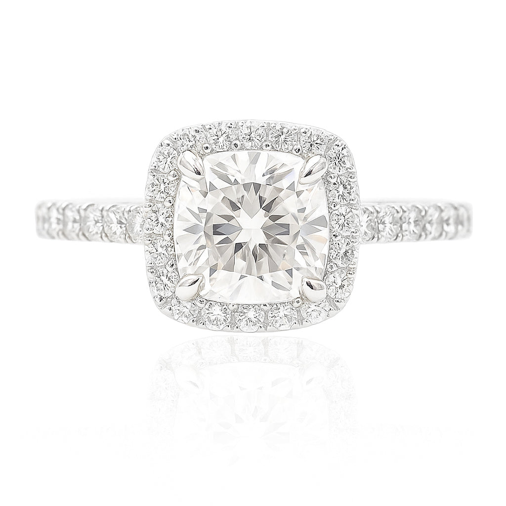 Round Near Colorless Diamond Ring - 0.983ct