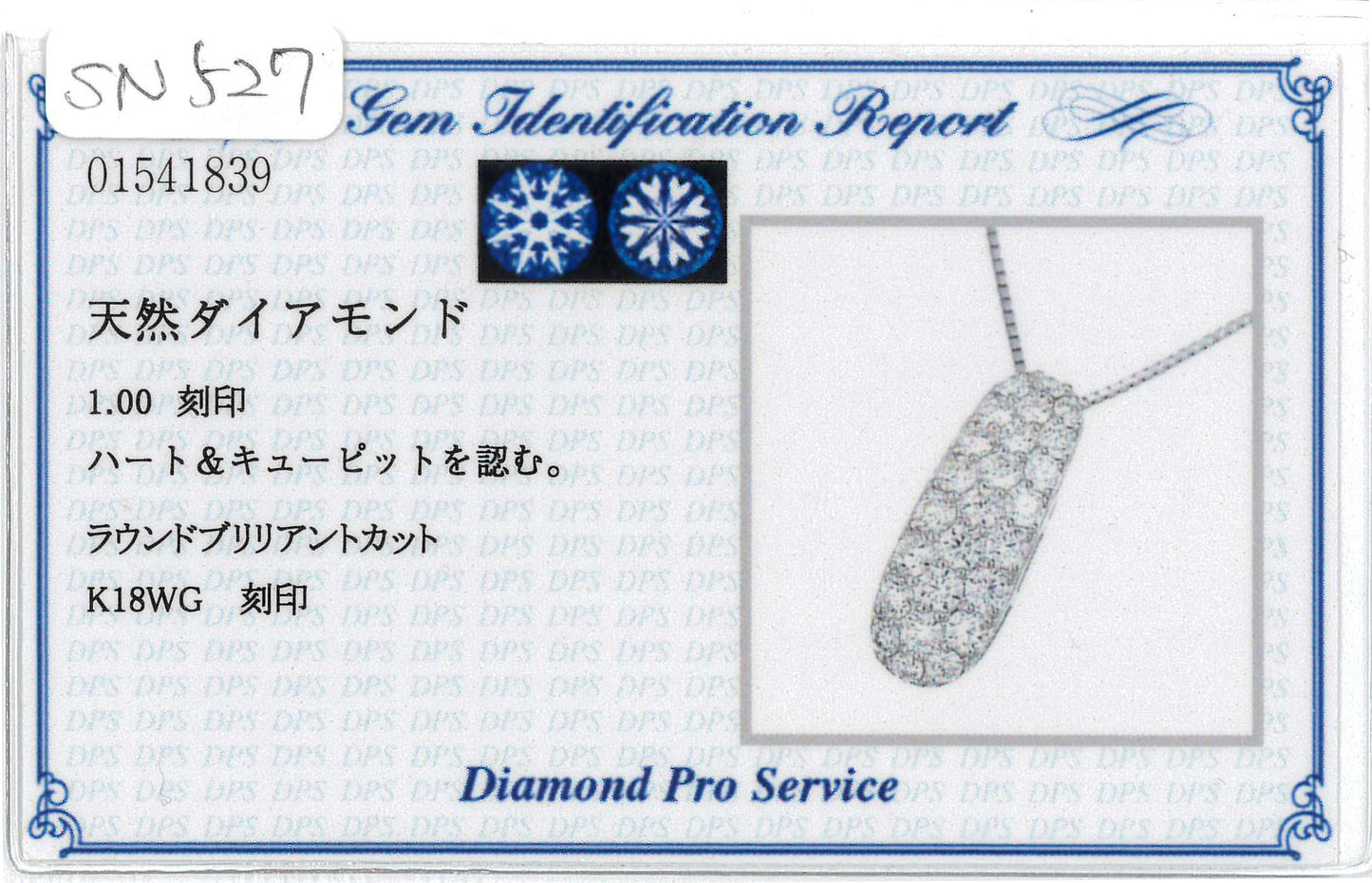 Round Diamond Pendant Necklace 18KWG - 1ct