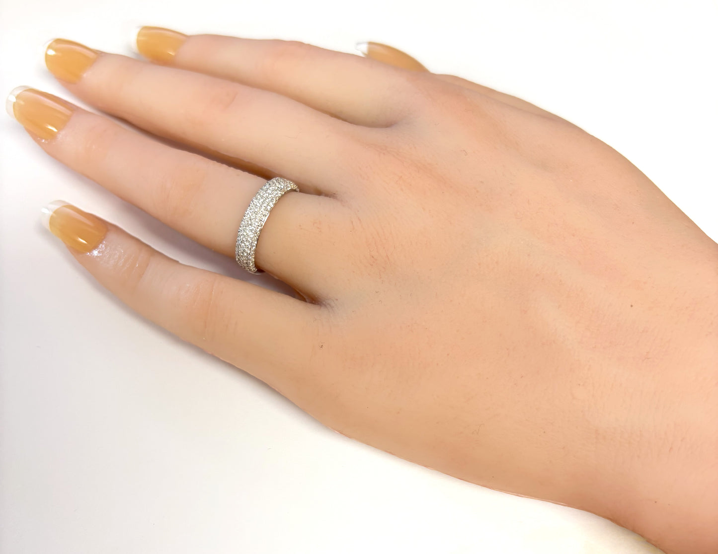18K Diamond Ring Pave - 0.54ct
