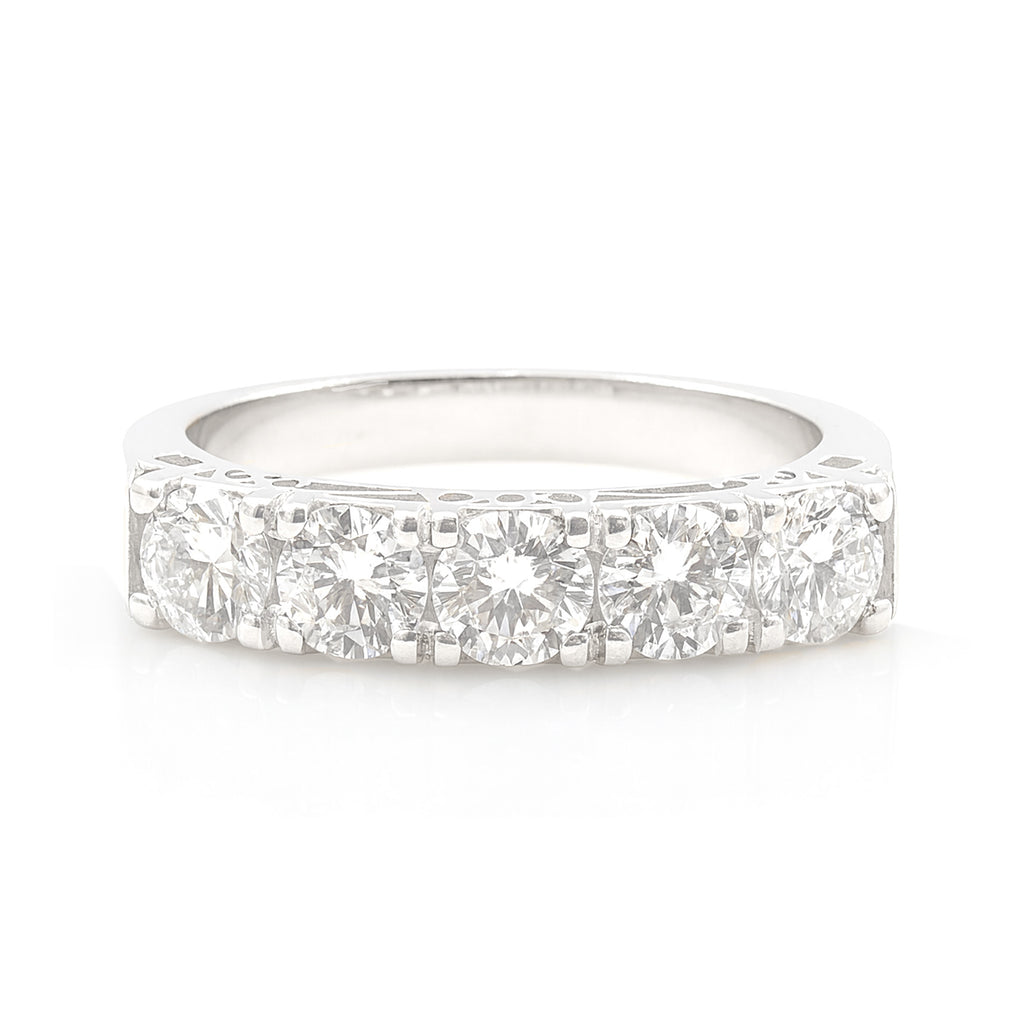 PT900 ラウンドダイヤモンド エタニティリング 1.03ct