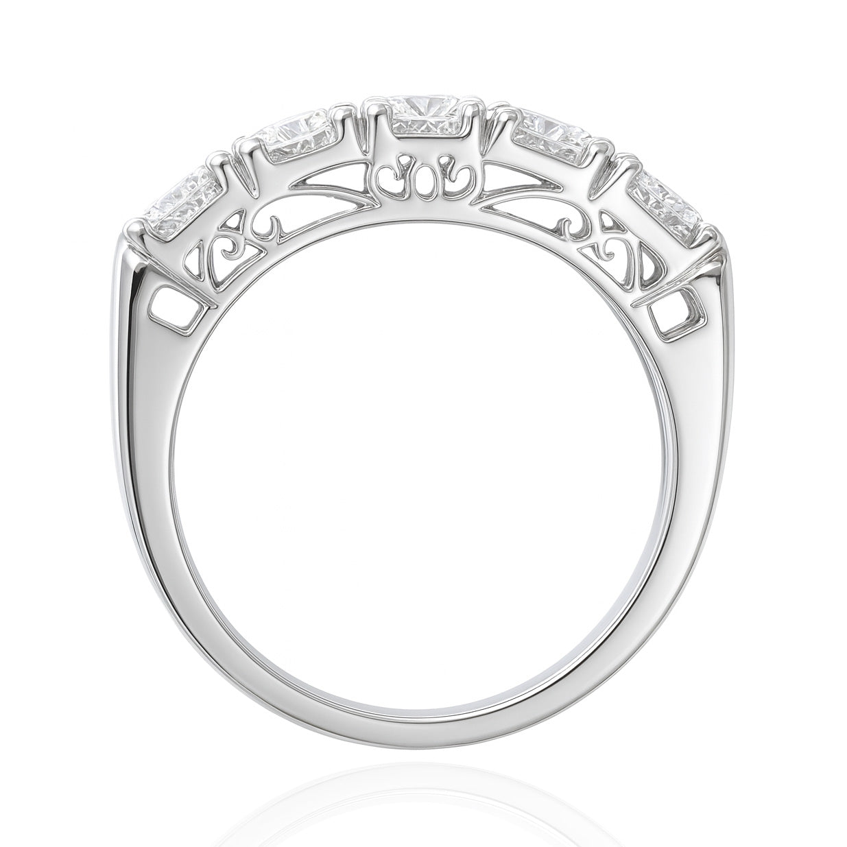 PT900 ラウンドダイヤモンド エタニティリング 1.03ct