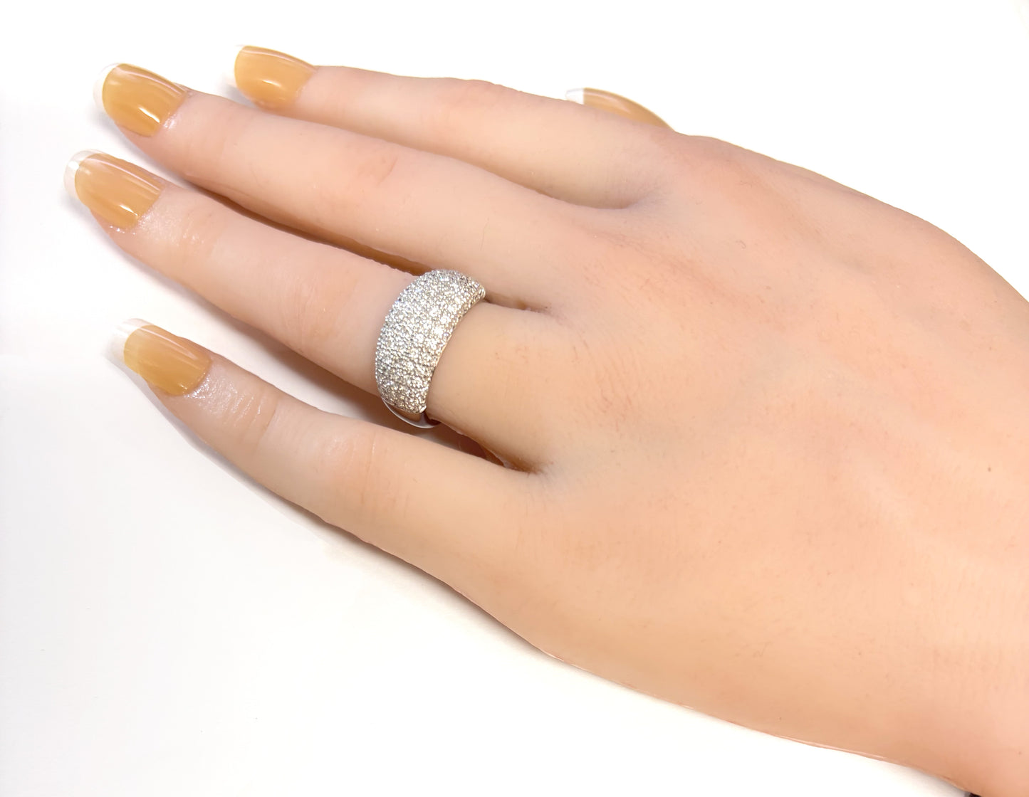 Pave Diamond Band Ring - 0.75ct