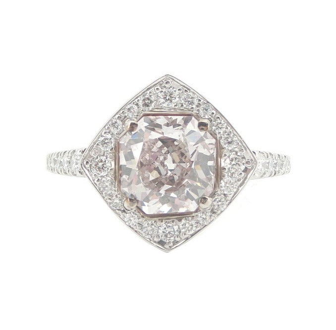 Mael オクタゴンシェイプ・ファンシーダイヤモンドリング 2.022ct 天然 SI-2 CGL リング画像