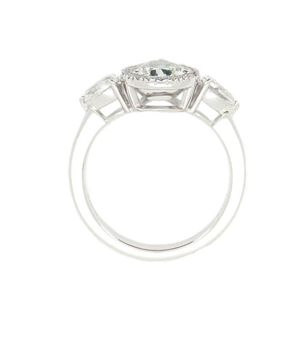 Mael ラディアントシェイプ・ライトピンクダイヤモンドリング 0.995ct 天然 SI-2 CGL裏側画像