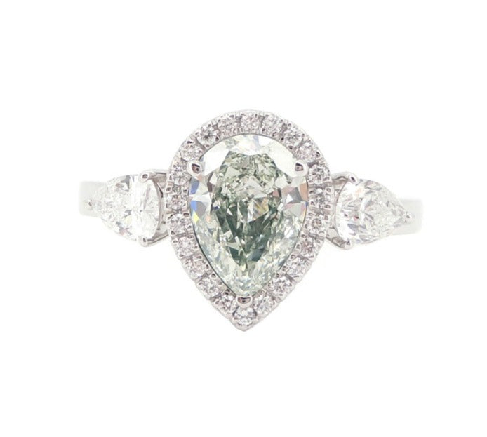 Mael ラディアントシェイプ・ライトピンクダイヤモンドリング 0.995ct 天然 SI-2 CGL リング画像
