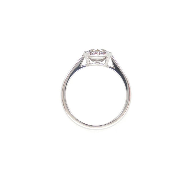 Mael ファンシー・イエローハート・ダイヤモンドリング 0.459ct 天然 CGL SI-1リング裏側画像