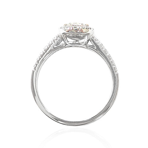 PT900 ピンクダイヤモンドリング ライトピンク - 1.021ct