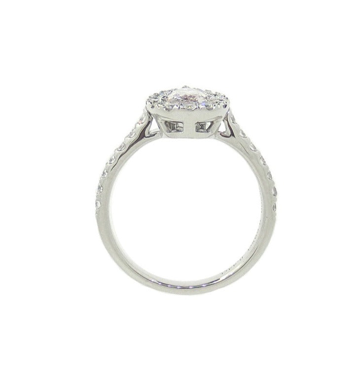 Mael ライト・ピンク ペア・ダイヤモンドリング 1.135ct 天然 CGL SI-1裏側画像