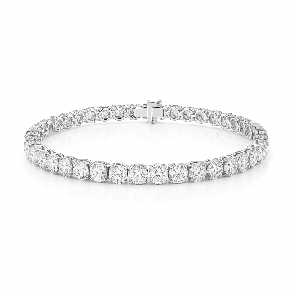 Natural Diamond Tennis Bracelet - 11.354ct