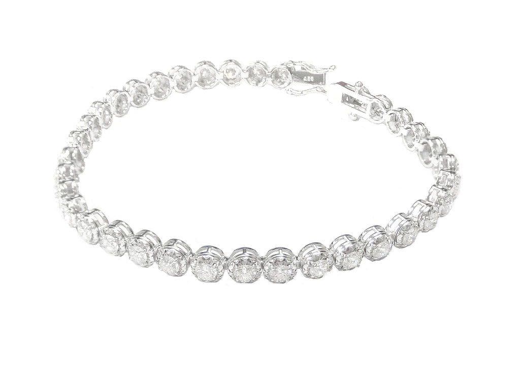 Natural Diamond Tennis Bracelet - 4.68ct