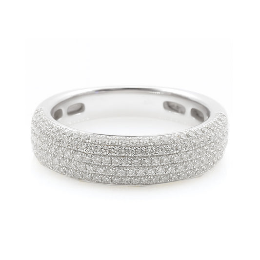 18K Diamond Ring Pave - 0.54ct