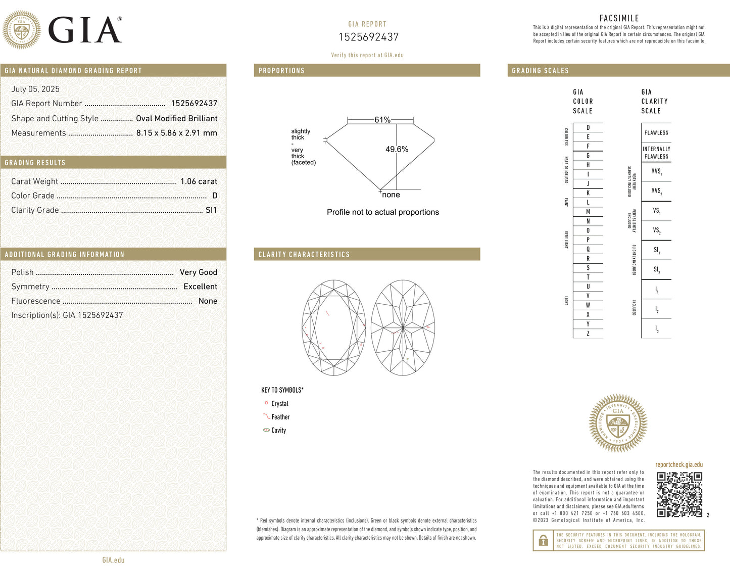 PT900 Oval-cut Colorless Diamond Ring - 1.34ct