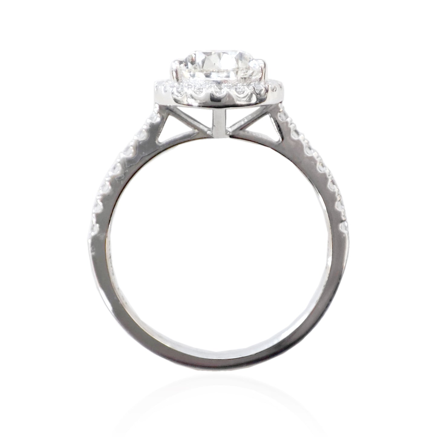 18K Pear-cut Faint Yellow Diamond Ring - 1.824ct