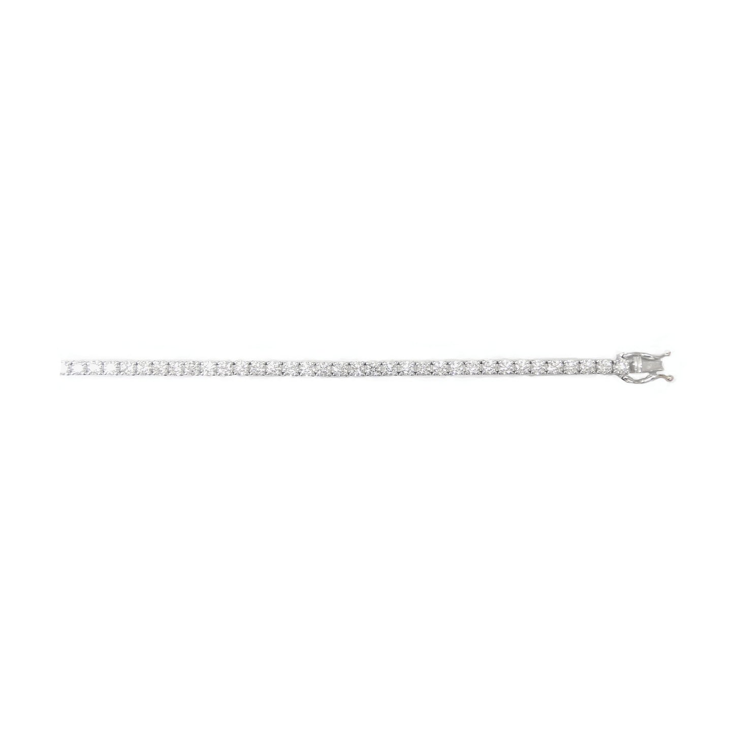 18K 天然ダイヤモンド テニスブレスレット 6.38ct