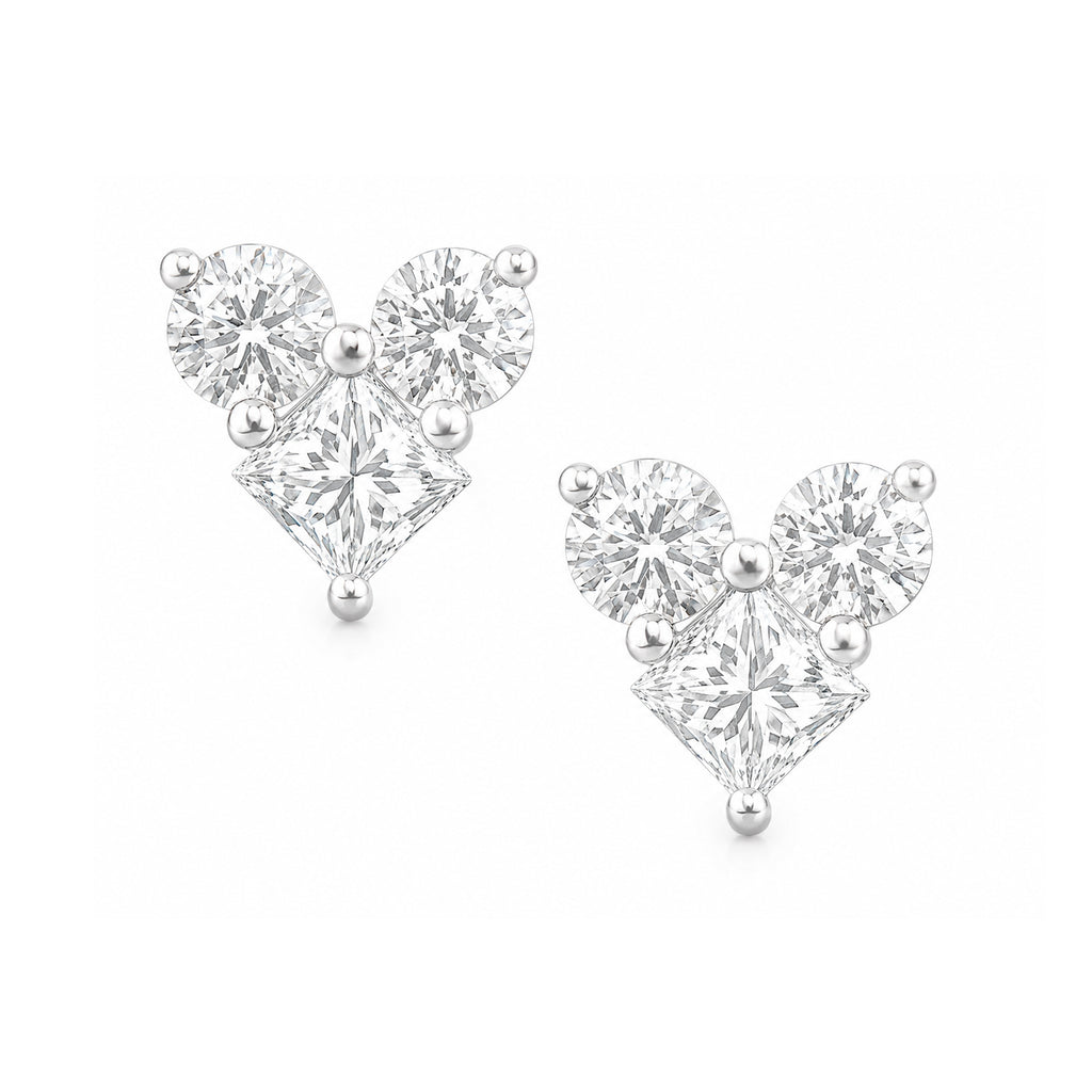 18K Diamond Earrings - 1.488ct