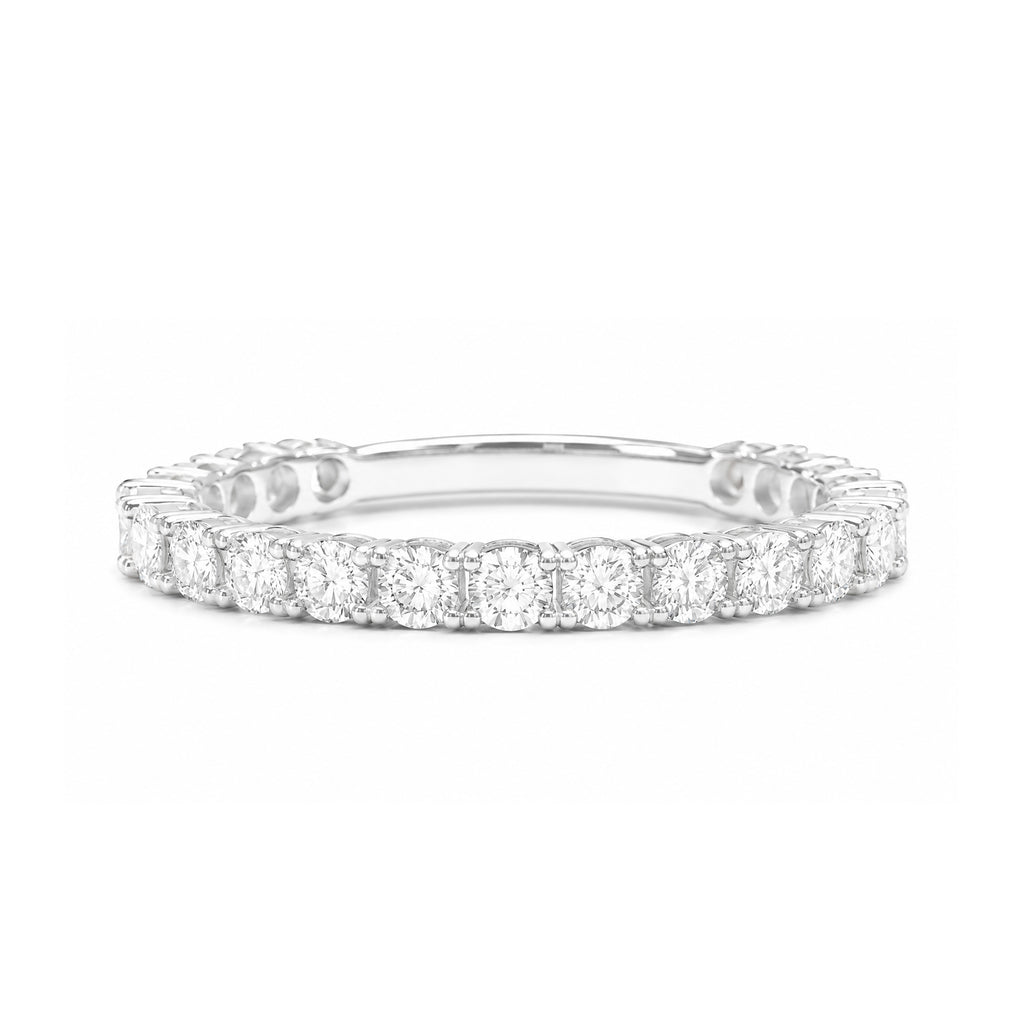 18K Round-Cut Diamond Eternity Ring - 1.02ct