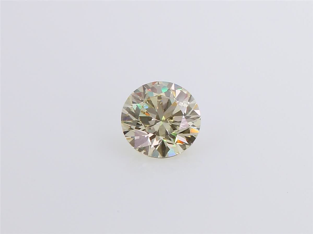 ダイヤモンドルース ラウンド ライトイエロー VS1 1.102ct 映像