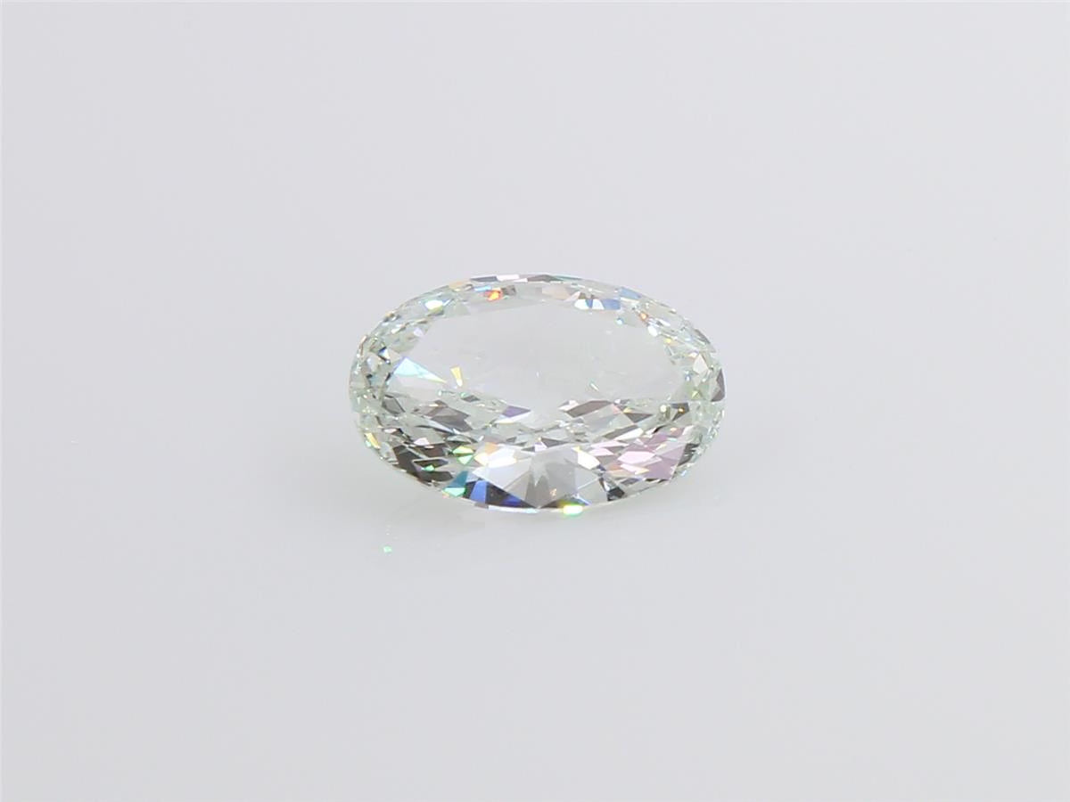 天然ダイヤモンドルース 1.09ct ライトグリーン オーバル ダイヤモンド映像