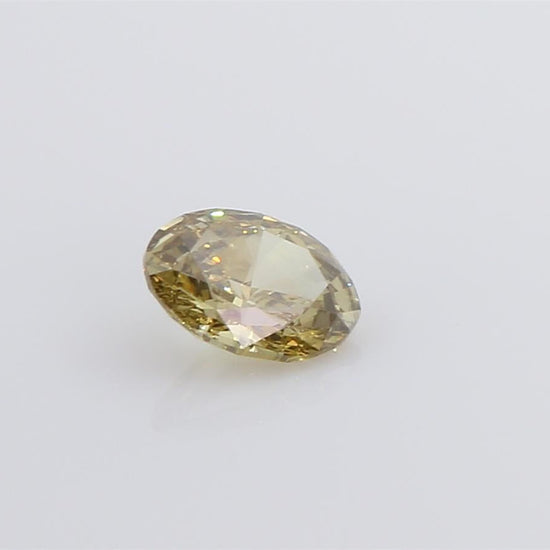 天然ダイヤモンドルース 0.558ct ファンシーディープブラウンイエロー オーバル ダイヤモンド映像