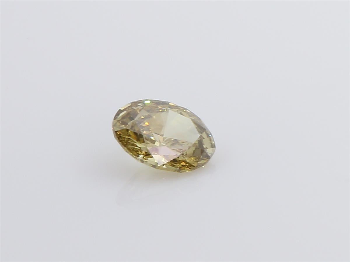 カラーダイヤモンドルース オーバル ブラウンイエロー SI1 0.558ct 映像
