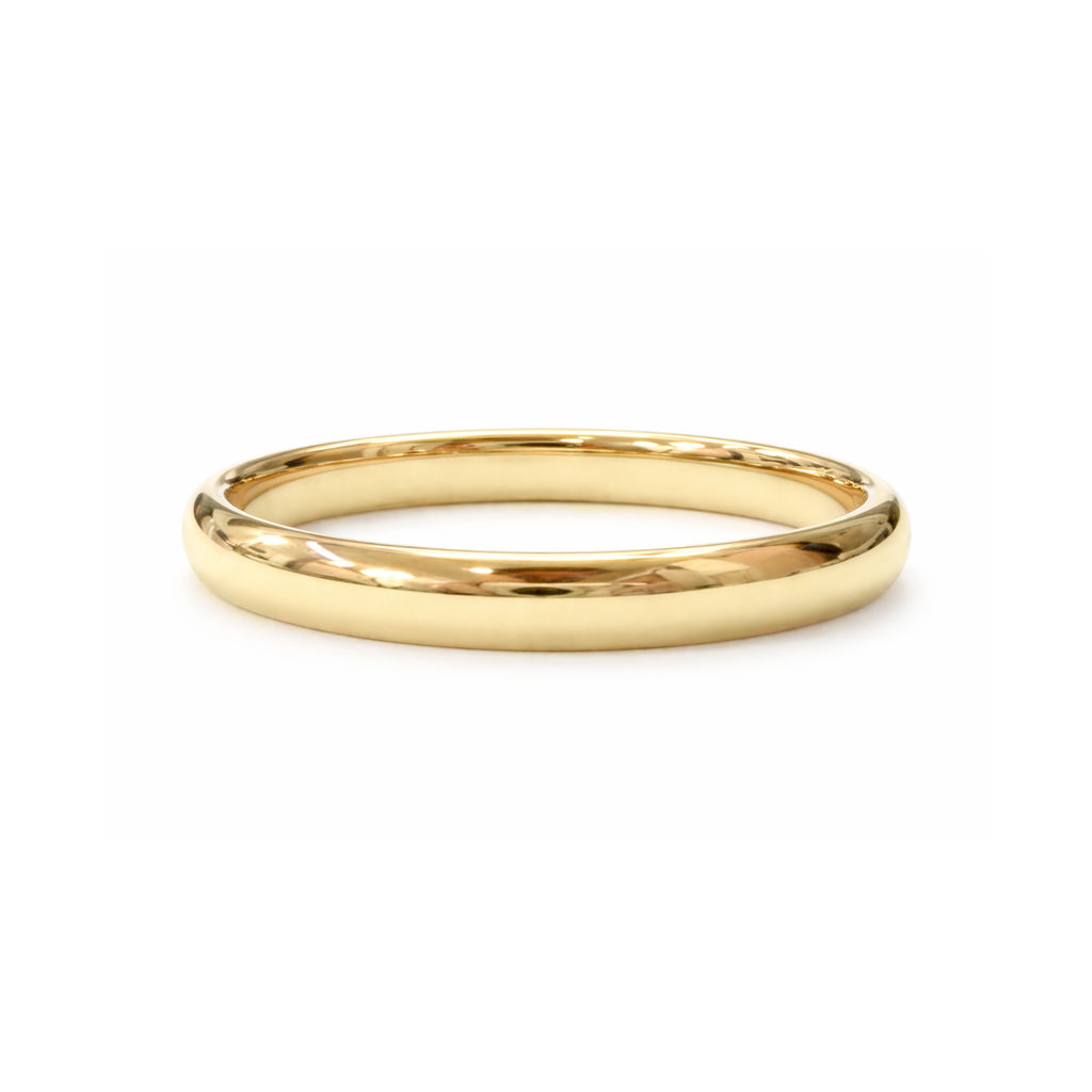 18KYG Classic Band Men's Ring