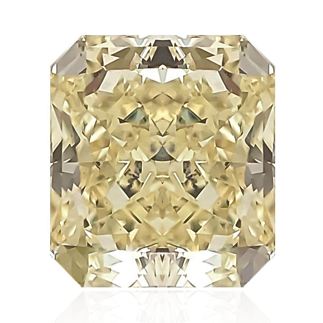 天然ダイヤモンドルース　1.01ct ファンシーイエロークッション ダイアモンド画像