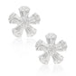 Flower Design Diamond Earrings - 18KWG 1.24ct