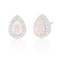 Mael Pear Very Light Pink Diamond Earrings - 0.532ct