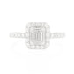 18K バゲットダイヤモンドリング 0.43ct VS+ G+ 画像