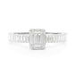 18K バゲットダイヤモンドリング 0.73ct VS+ G+ 画像
